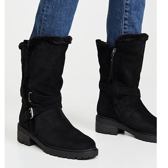 Sam Edelman Shoes - Sam Edelman Jailyn Faux Fur Boots Black 7 NWOT